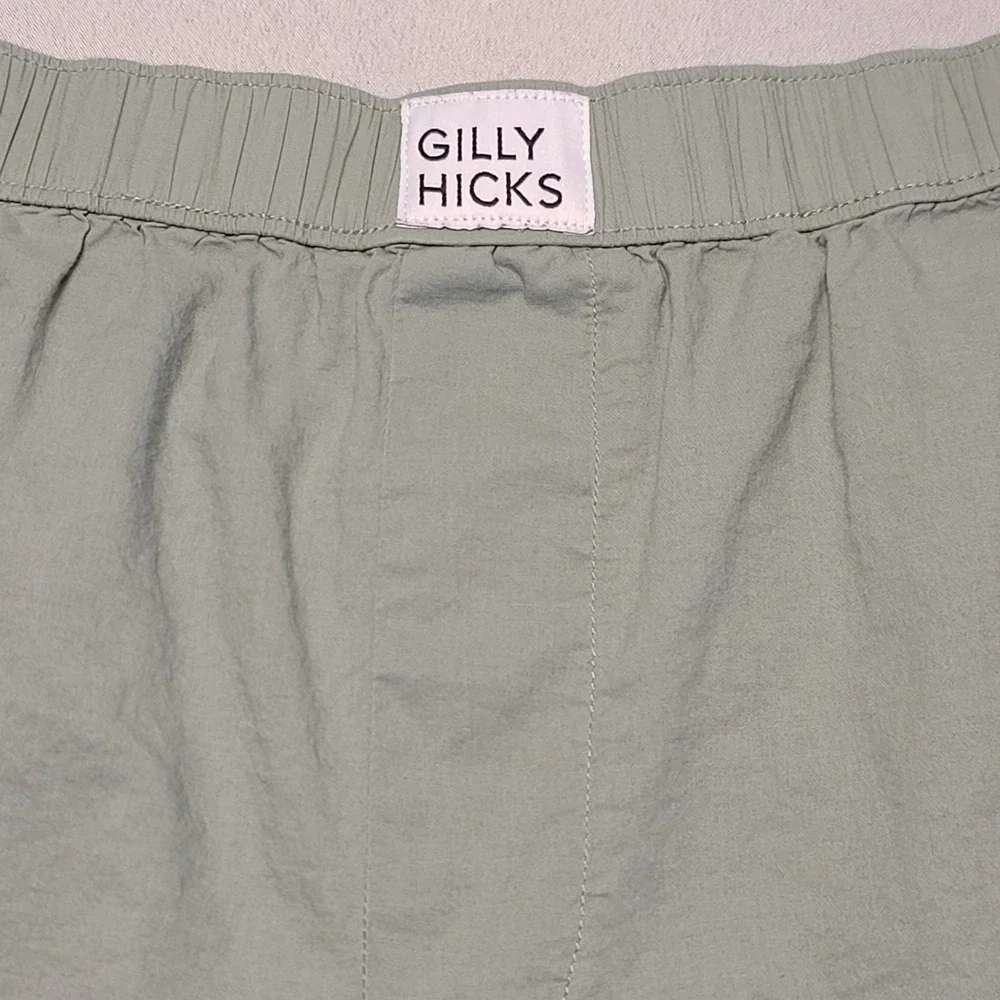 Gilly Hicks Lounge Shorts Mens Medium Sage Green Boxer‎ Style Relaxed Sleepwear